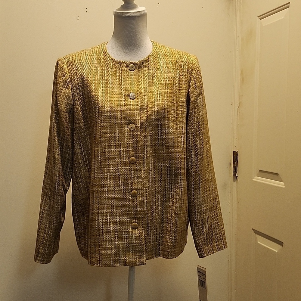 Alfred Dunner 12 nwt tweed career Blazer